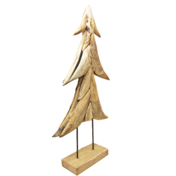 Choinka z drewna tekowego płaska 80cm